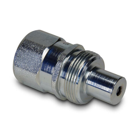 Raccord à Dégagement Rapide ISO A - Filetage NPT 3/8" - Acier Carbone - Haute Pression 40 MPa - Pour Hydraulique