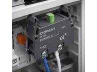 Bloc de contact E2CP10G2V1 - 1NO rupture lente, montage sous couvercle